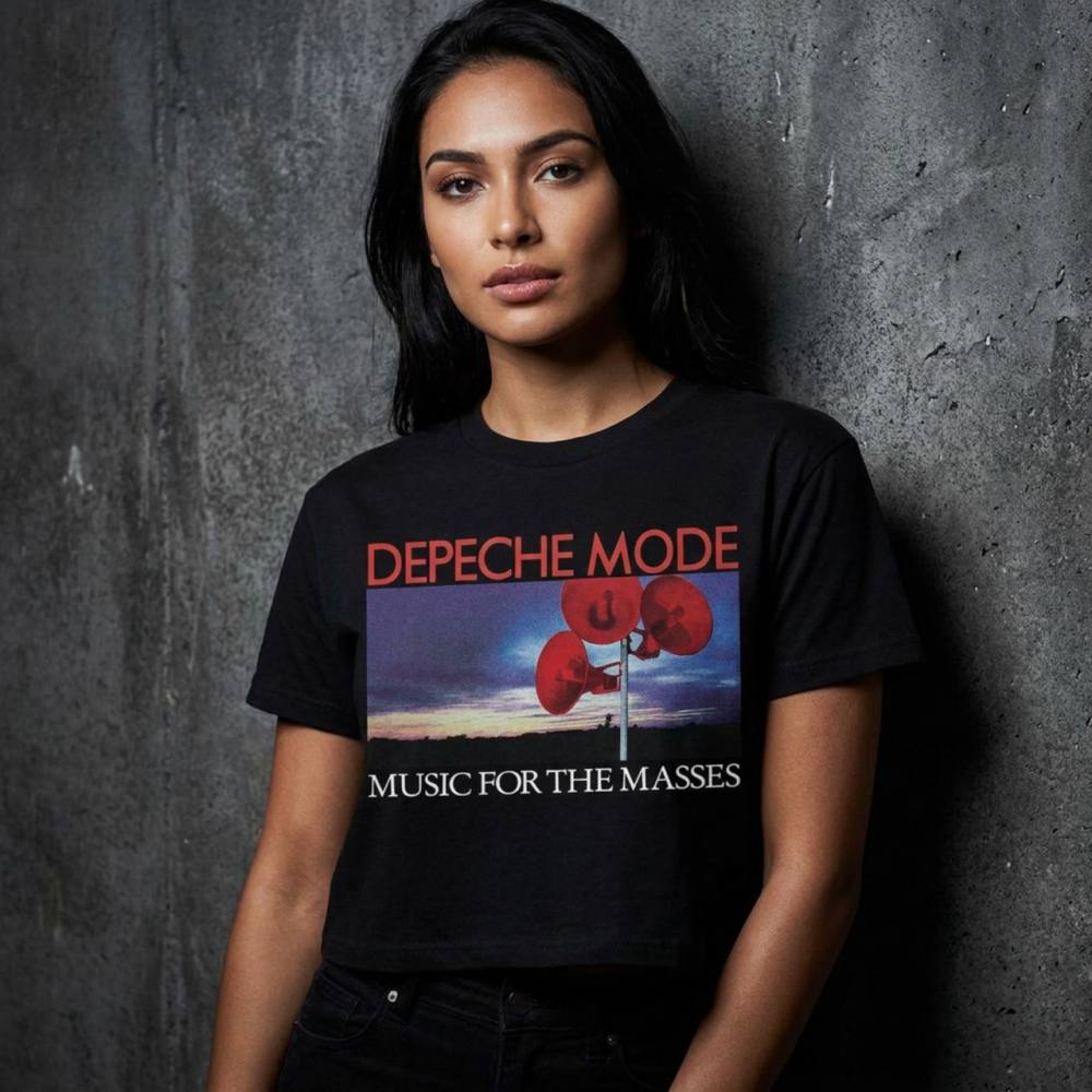 Depeche Mode - Music For The Masses Crop top - Black